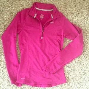 Nike Dri-Fit extra small xs magenta quarter zip